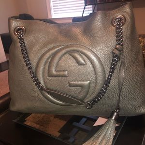 GUCCI SOHO PEBBLE LEATHER BAG